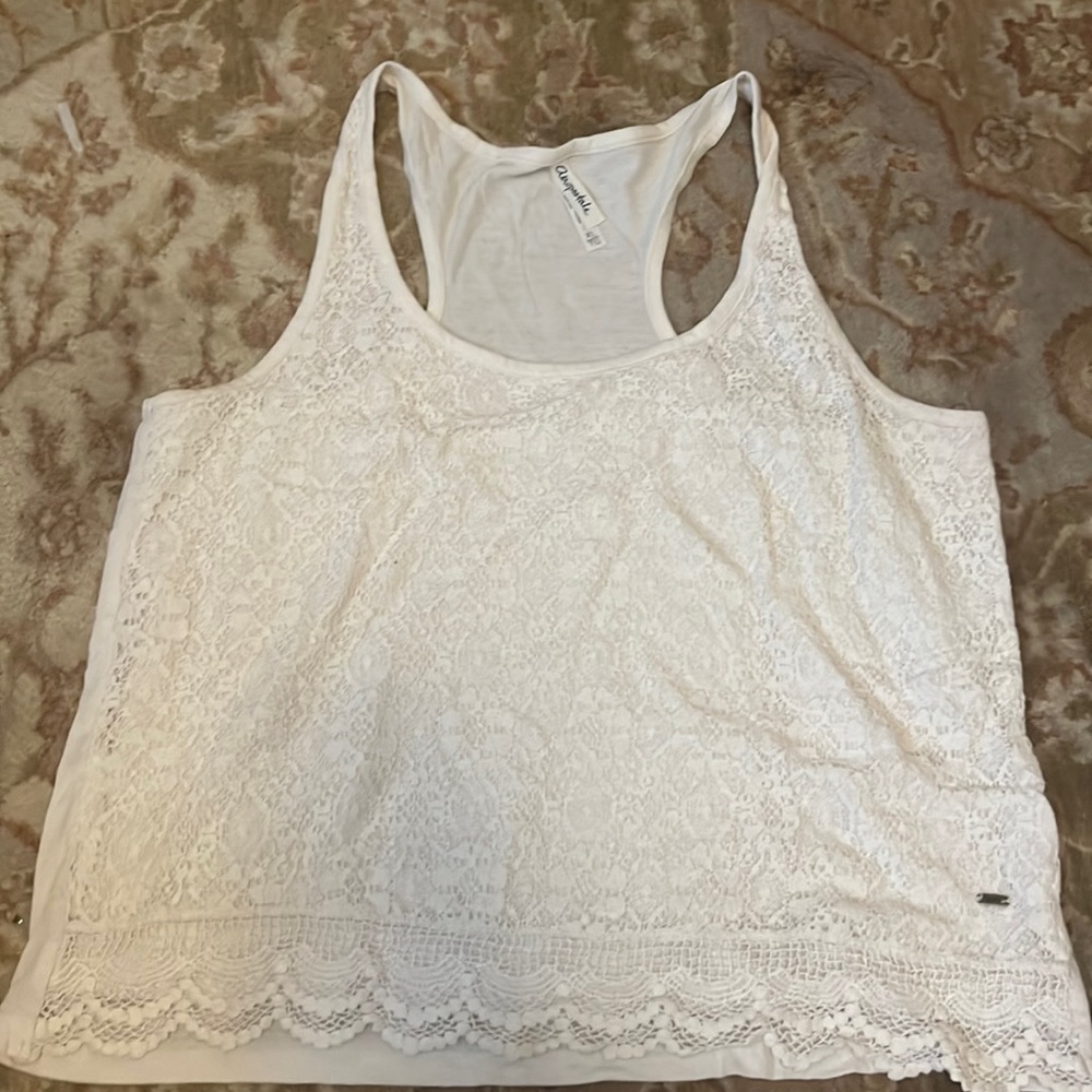 White lace, Tank top